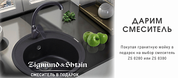 К мойке смеситель в подарок Zigmund & Shtain