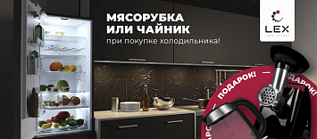 Мясорубка или Чайник LEX в подарок!